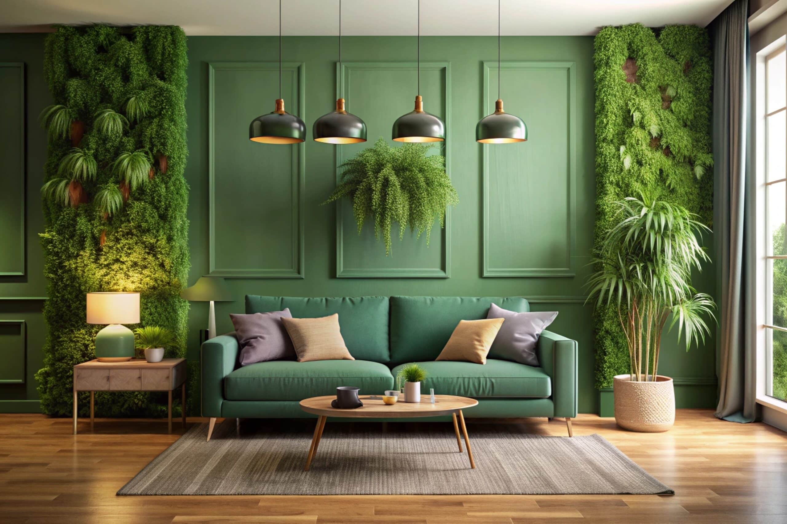 Séjour d'un appartement genevois décoré, illustration de l'accompagnement Relocasa