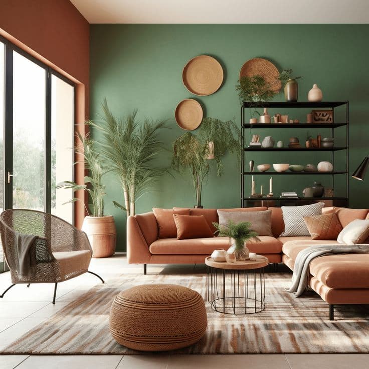 Salon cosy d'un appartement genevois, illustrant la recherche d'appartement